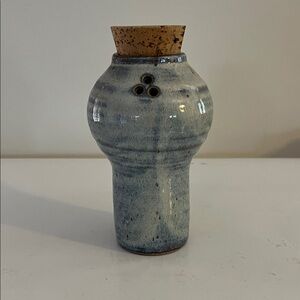 Studio Art Pottery Herb Storage Jar with cork lid signed